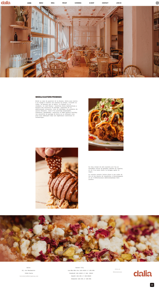 création site internet restaurant visuel 2